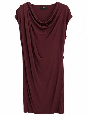 Boss | Dresses | Boss By Hugo Boss Red 34 Sleeve Sheath Midi Dress Back Zipper Size 8 Lined